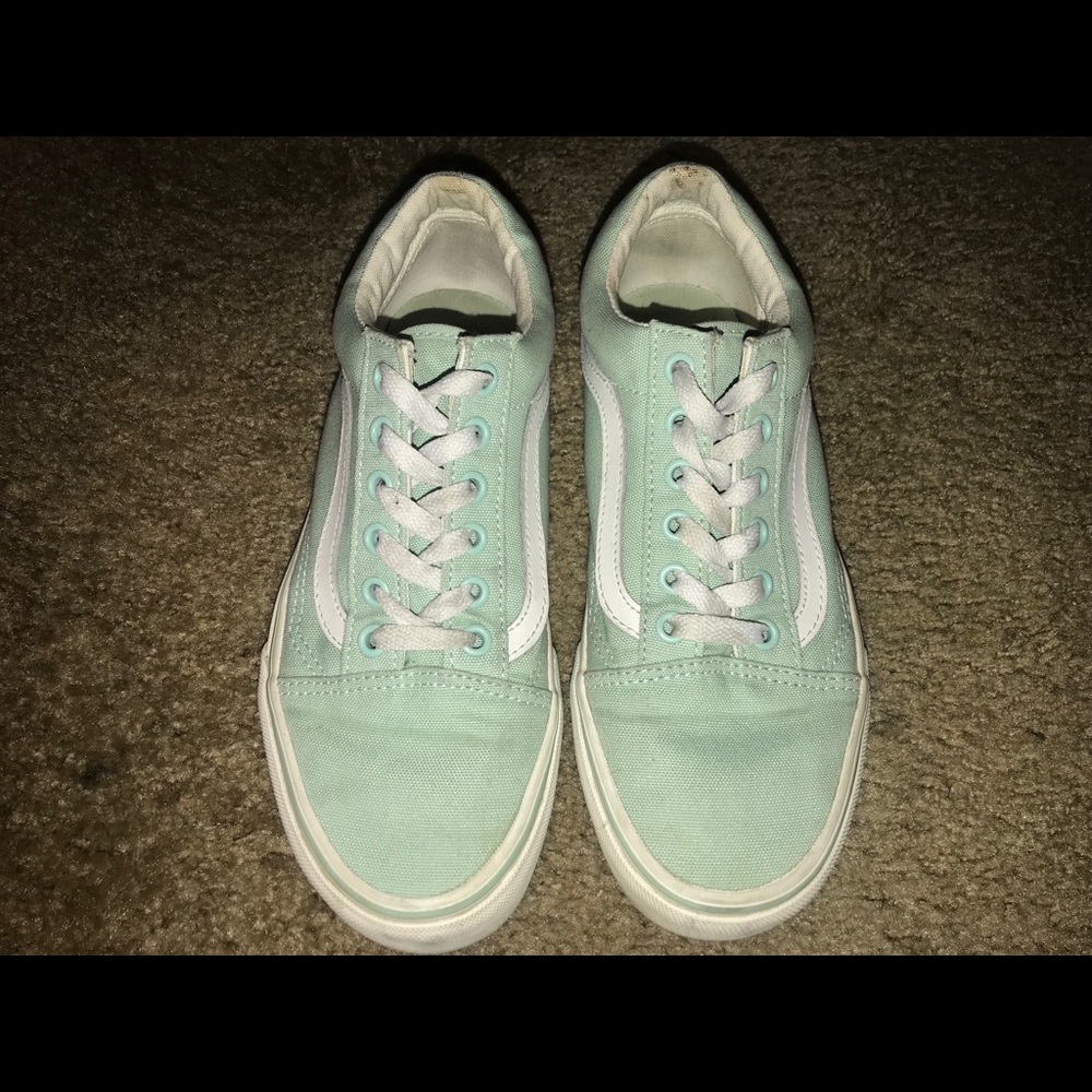 Mint green vans size women’s 7.5